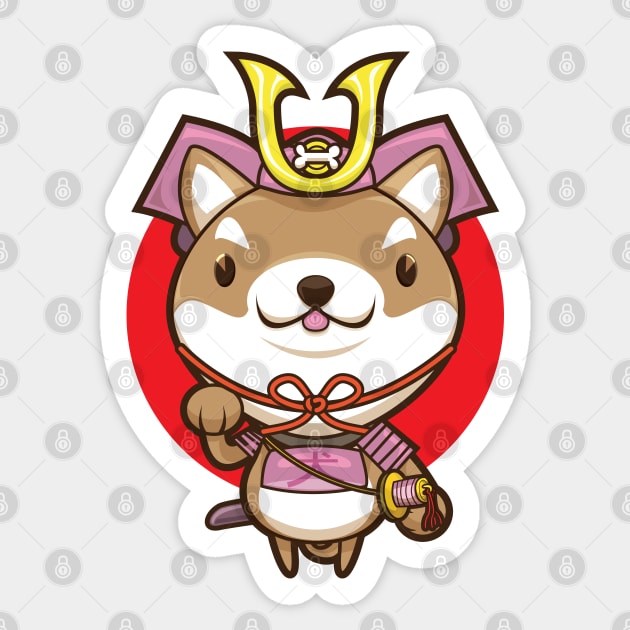 Samurai Shiba inu Sticker by Monkiji321